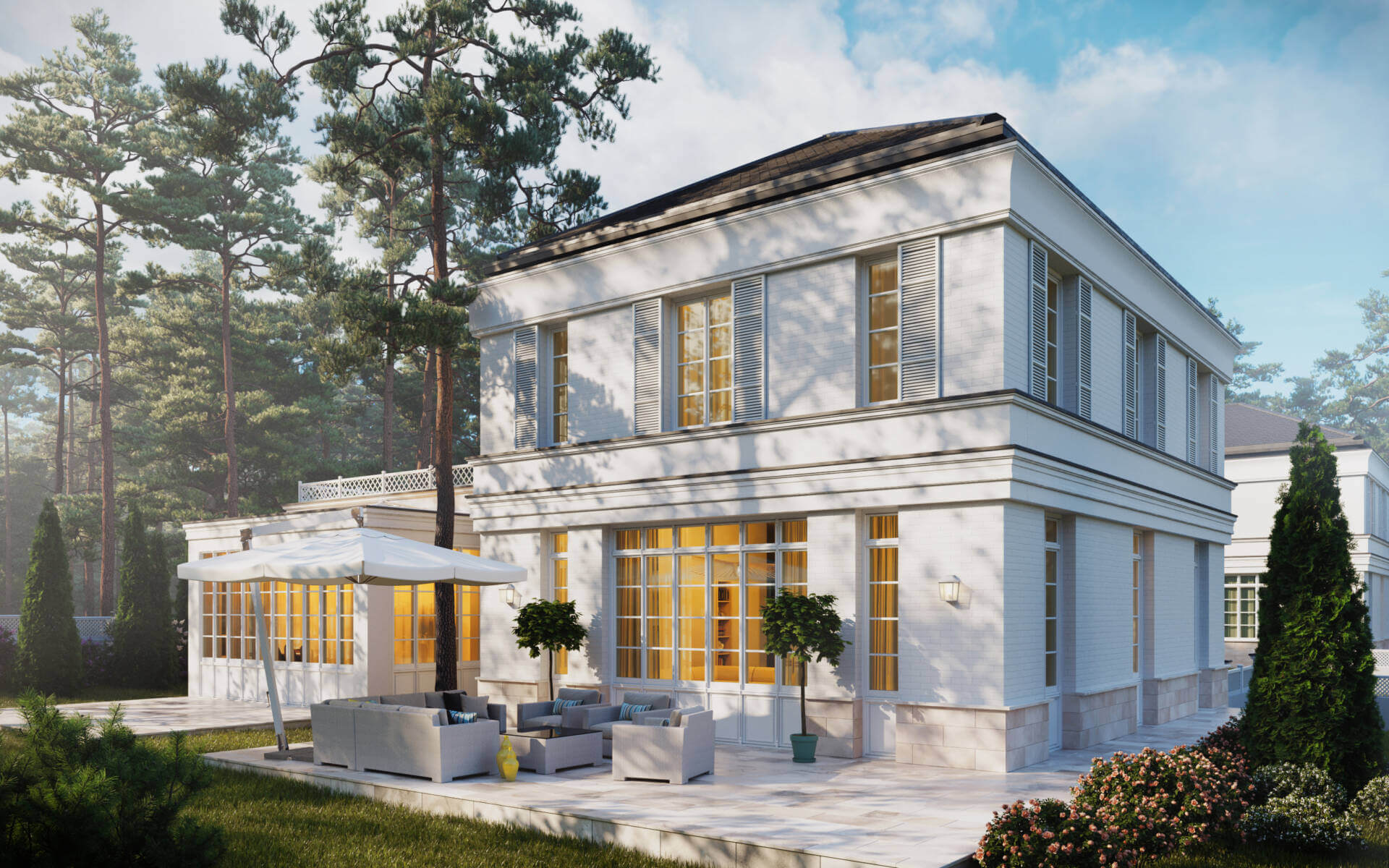 THERE HAS NOT BEEN SUCH A HOUSING ESTATE IN THE WARSAW AREA FOR A LONG TIME. LUXURY VILLAS SURROUNDED BY PINE TREES
